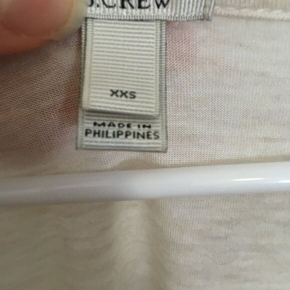 3 for $20!  J. Crew 3/4 sleeve cowlneck tee natural - Picture 3 of 7